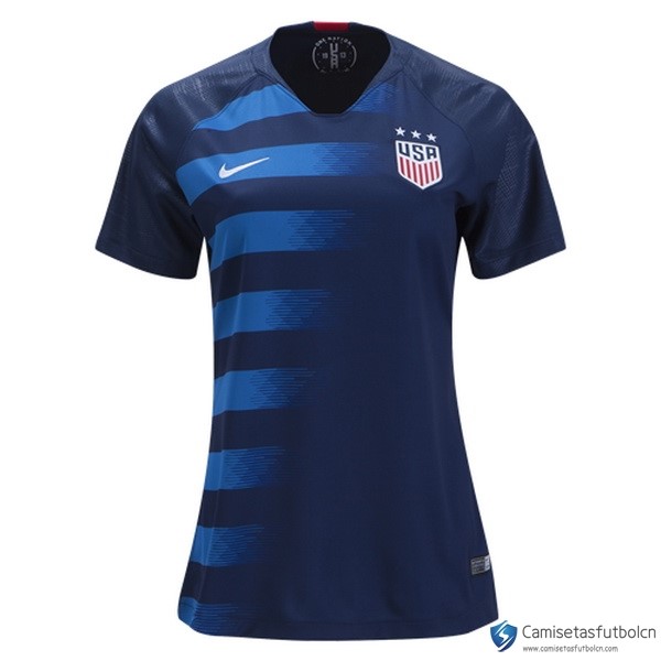 Camiseta Seleccion Estados Unidos Segunda equipo Mujer 2018 Azul